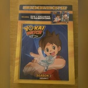 Yo-kai Watch: Season 1 Volume 1 Gift Set with Exclusive Comic Book (DVD). Sealed